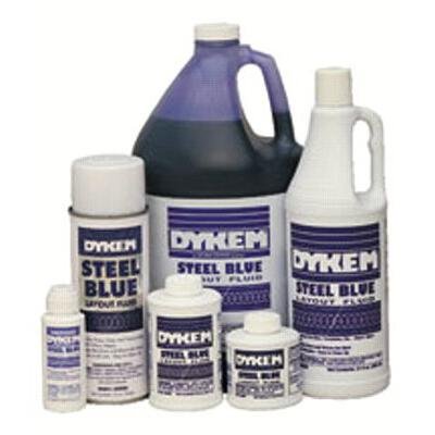 Dykem Layout Fluids - 8oz. bic steel blue layout fluid
