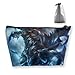 Produktbild Kosmetische Make-up-Tragetasche Tragetasche Tragbare Reise-Make-up-Tasche Kulturbeutel Wasch-Organizer Gardenflower Thunder Dragon