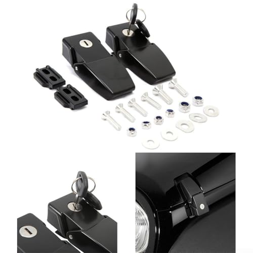 Kit de pestillo de capó de construcción de metal para Jeep Wrangler JK resistente 5
