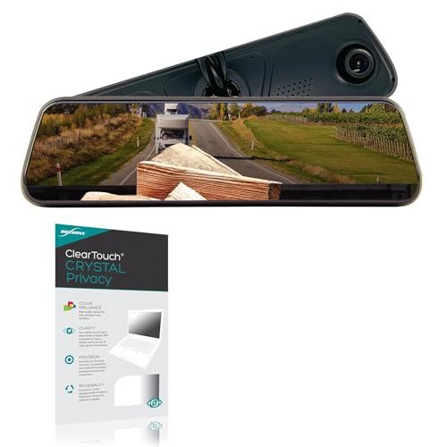 BoxWave Screen Protector Compatible With Brandmotion FullVUE Mirror and Camera System (9.66 in) - ClearTouch Crystal Privacy (2-Pack), Privacy Screen Protector Flexible Film Clear
