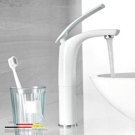 Robinet de lavabo noir anti-trace en laiton pour évier de salle de bain