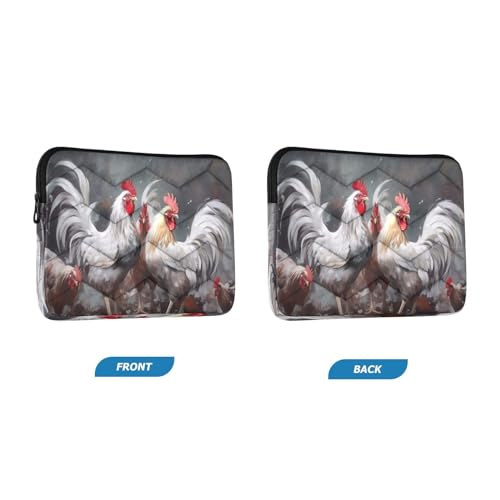 Funda para portátil Roosters Painting 13-14 pulgadas impermeable miniatura 2