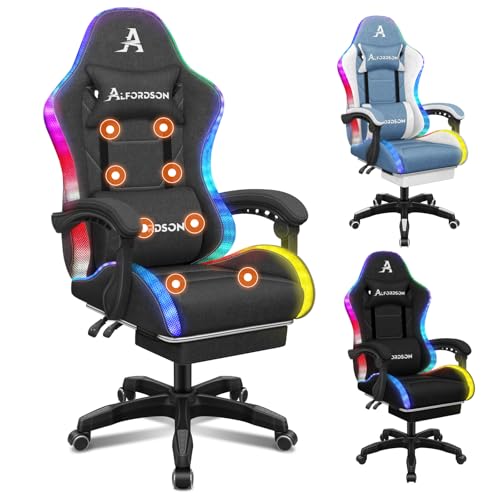 RGB Fabric Gaming Chair photo 4