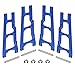 ShareGoo Metal Front & Rear Suspension Arms A Arms Upgrade Parts 3655 Compatible with Traxxas 1/10 Slash 4x4 4WD Stampede 4x4 4WD RC Car Truck (Blue)