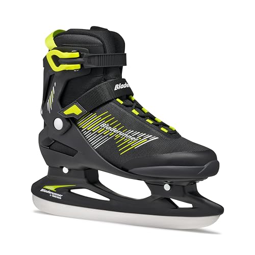 Bladerunner Ice by Rollerblade Igniter Men's Adult Ice Skates, Black and Lime