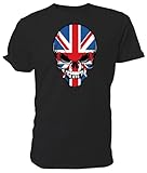 wwe cm punk t shirt online  Best of British Union Jack Skull T Shirt, schwarz - Größe: XL