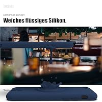 Zuvirelx Silikon Handyhülle für iPhone X/XS Hülle, Weiches Griff, Dünne, Minimalistisch, Stoßfest, rutschfest, Taschenpassend - Dunkelblau – Ansicht 5
