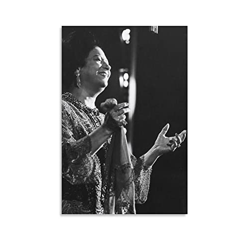 Poster Oum Kalthoum peinture toile 50x70cm idée cadeau pour fan d'art