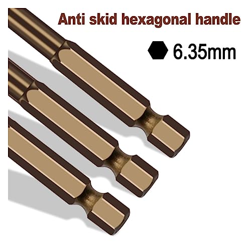 Brocas para azulejo y metal 7 piezas 3-12 mm hexagonal miniatura 6
