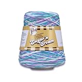Lily 10300202316 Sugar 'N Cream Yarn, 14 Ounce Cone, Beach Ball Blue