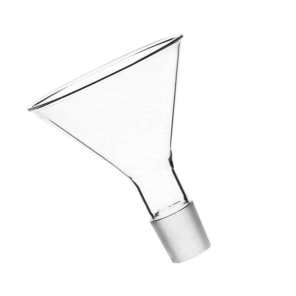 iplusmile 1pc Triangular Funnel Glass Heavy Wall Funnel Scientific Glassware Lab Glass Funnel Small Funnel Feeding Funnel Capsule Funnel Mini Funnels Glass Triangle Funnel Liquid Supplies