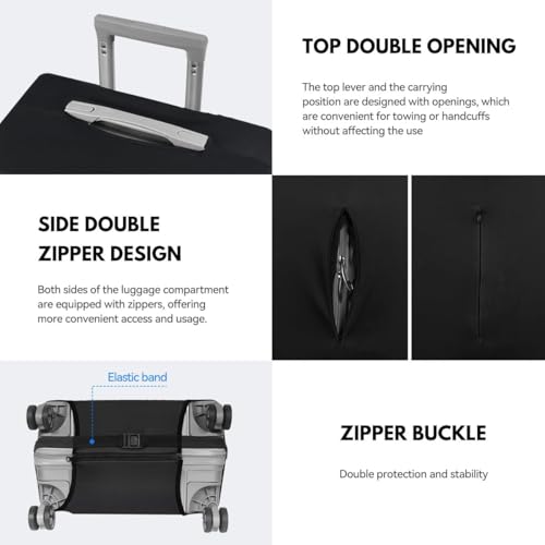 Proxima Direct Travel Luggage Cover Spandex Suitcase Protector Washable Baggage Covers (for 22-30 inch luggage) Premium Elasticated Luggage Protector -Go Travel