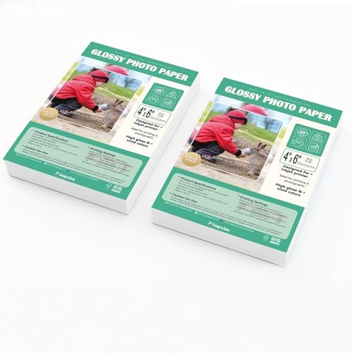 High Glossy Inkjet Photo Paper 4x6 Inch 210GSM 100 Sheets