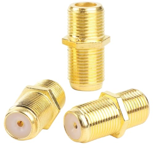 Conector coaxial F hembra a hembra 3 unidades miniatura 1