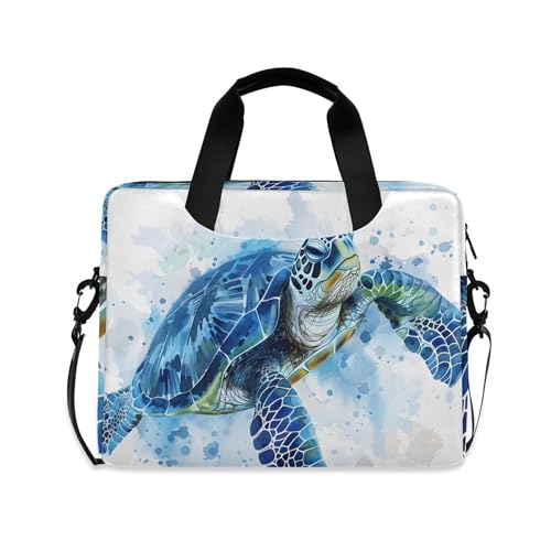 Funda Maletín para Laptop ALAZA Tortuga Acuarela 13-15.6" miniatura 1