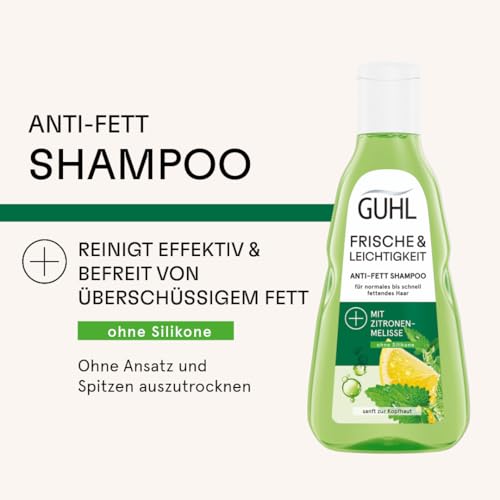 Guhl Świeżość I Lekkość Antytłuszczowy Szampon, Przezroczysty, 250 ml