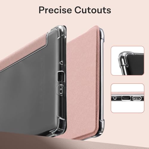 Image of CoBak Case for 6.8 inch eBook Readers 11th Generation 2021 Released | New PU Leather Cover and Clear Soft Silicone Back Cover with Auto Sleep Wake