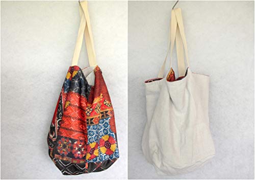 Tasche groß, Strandtasche, hobo Bag, Shopper, zum Wenden, Wendetasche
