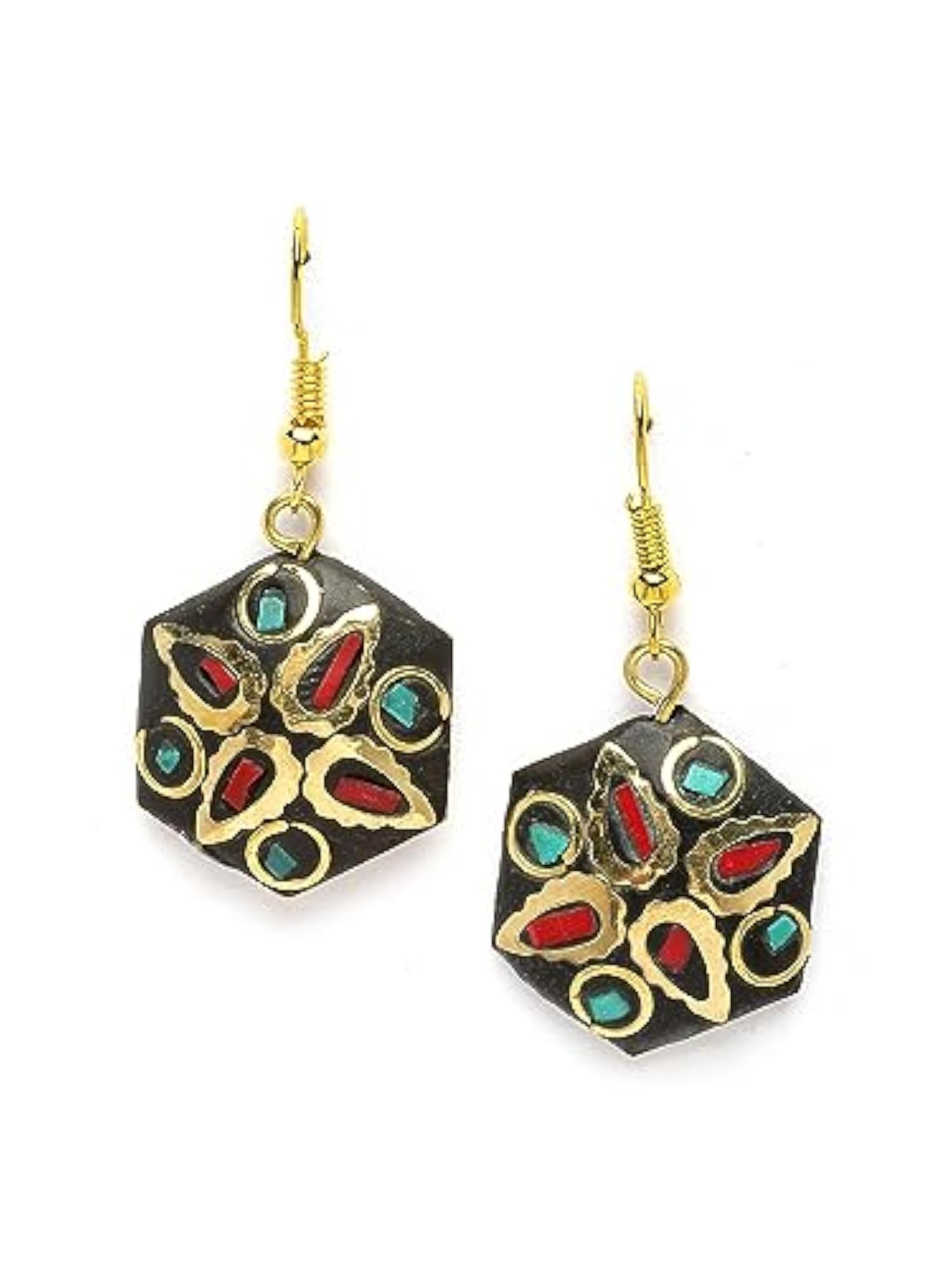 Stylish Tibetan Pendant Necklace Set (rrsd15537s)