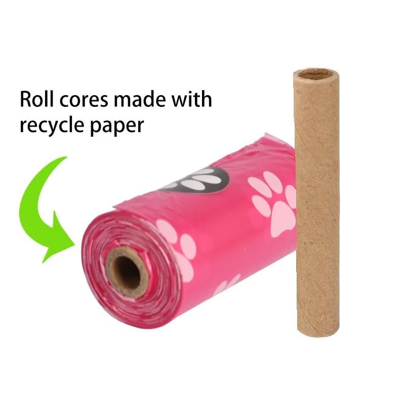 Image of Generic Dog Poop Bags waterproof Compostable Poop Bags 2 rolls with dispenser | RTS epi Biodegradable (White)