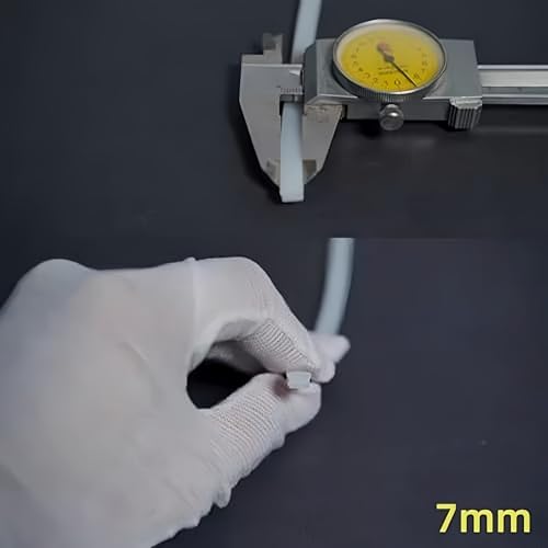 Image of 16.4Ft /5M Silicone LED Cover, Alumium Profile Silicone Channel Diffuser Flexible PC Lampshade Line for Strip Lights, Ceiling Lamp, Under Cabinet Cover Replaceable Installation (7mm)