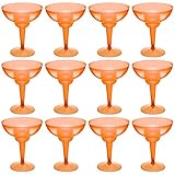 Haute qualité : nos verres à margarita sont sûrs à utiliser et inodores, fabriqués à partir de plastique épais de qualité, le matériau est à la fois durable et léger, assurant une expérience de boisson durable et agréable