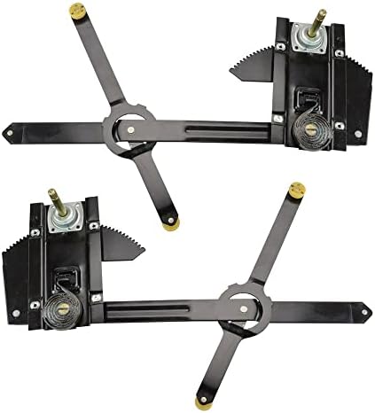 Manual Window Regulators Front Pair Set Compatible with Chevy GMC Pickup Truck Blazer Jimmy