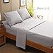 SONORO KATE Sheets Super Soft Microfiber 1800 Thread Count 16 Inch Deep Pocket 4 Piece Queen Grey