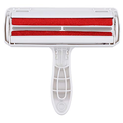 Bemodst Brosse Anti Poils Chat Chien Brosse Ramasse Enlève Poils Réutilisable Rouleau à Poils d'animaux pour enlever Les Poils de Chien et de Chat des canapés et Autres Meubles (Rouge)