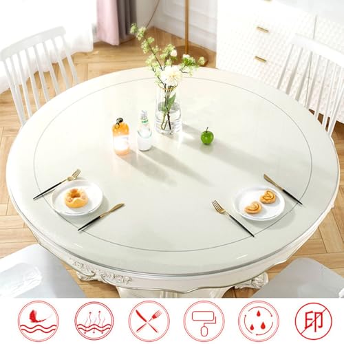 Nappe en plastique durable ronde et imperméable pour protéger le bureau d'écriture