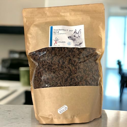 X-CLASS Trockenbarf Wild pur, 100% Wildfleisch, Hunde, Alle Altersstufen, 1 kg
