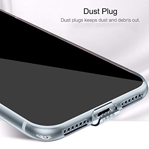 Image of TheGiftKart Ultra Clear Slim Shockproof Anti-Slip Grip Soft Back Cover Case with Best Camera Protection & Anti-Dust Plugs Built-in for Vivo V17 (Transparent)