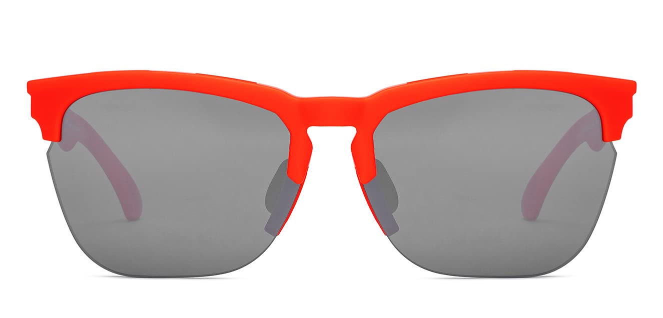 Lenskart Boost LKB S15376 - Gafas de sol deportivas | Semimarco | 100% protección UV | Gafas de sol para hombre y mujer | L (138 mm y más)