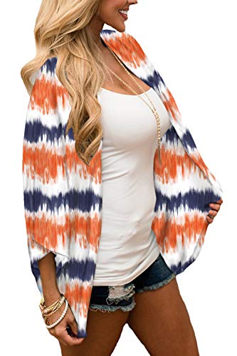 CASURESS Women's Cardigan-Sheer Kimono Loose Summer Floral Print Cover Ups2