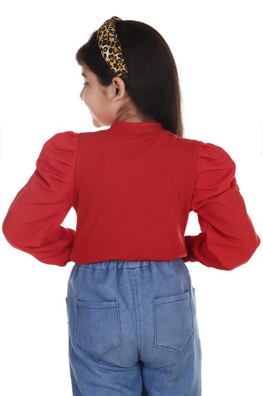 Image of Stylish and Fancy Puff Full Sleeve Tops for Girls Kids