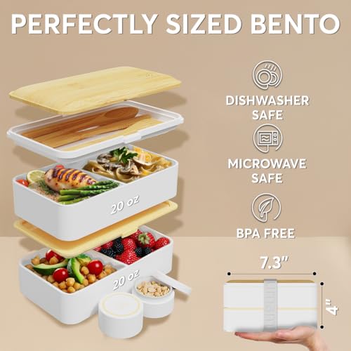 Image of Umami Bento Box Adult, Leakproof, All-in-1 Lunch Containers for Adults