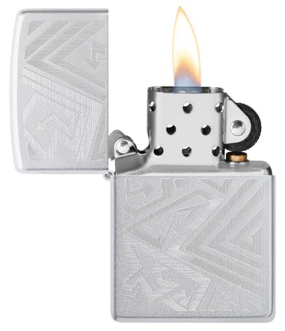 Encendedor Zippo grabado satin chrome miniatura 6