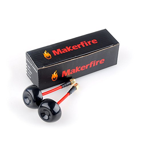 Makerfire 2pcs 5.8GHz FPV Antenna Circular Polarized TX RX RHCP RPSMA for FPV Racing Drone Like QAV250
