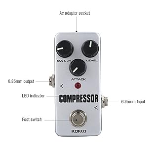 Bnineteenteam Mini pédale d’effet, pédale d’effet Compressor Sustainer pour Guitare électrique Effet - Les Beatles, Paul McCartney, John Lennon, RIngo Starr, George Harrison Bnineteenteam Mini pédale d'effet, pédale d'effet Compressor Sustainer pour Guitare électrique Effet – Image 5