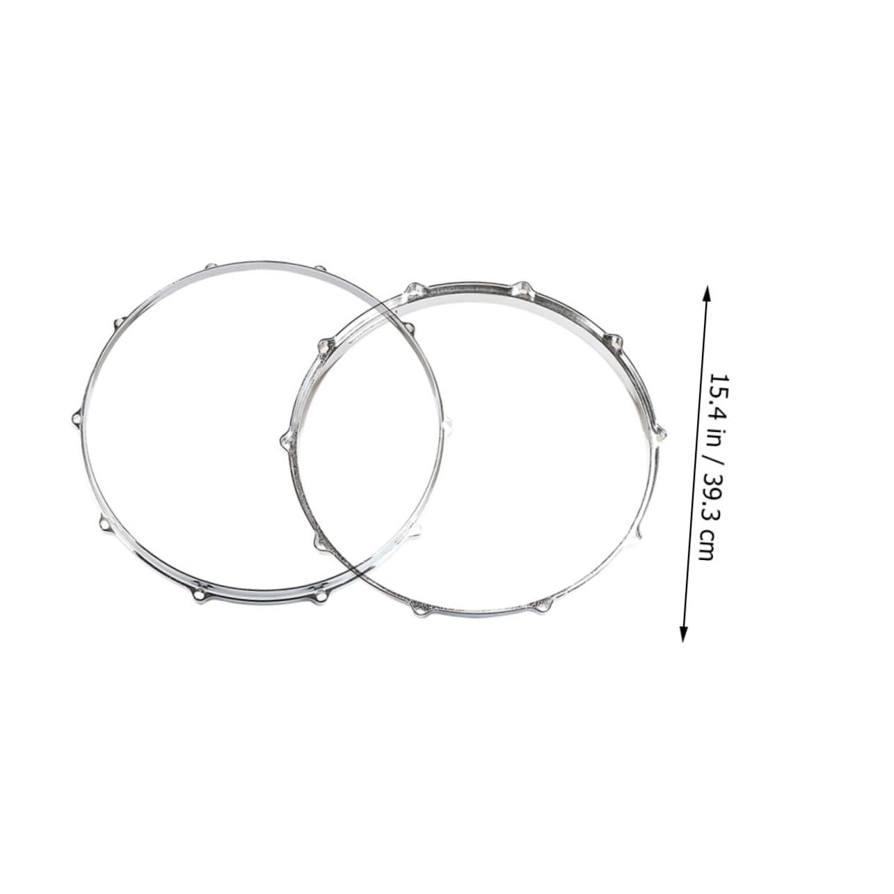 FUNOMOCYA Pack Snare Drum Hoops Metal Side Hoops for Drums Hole Percussion Rim Replacement Accessories