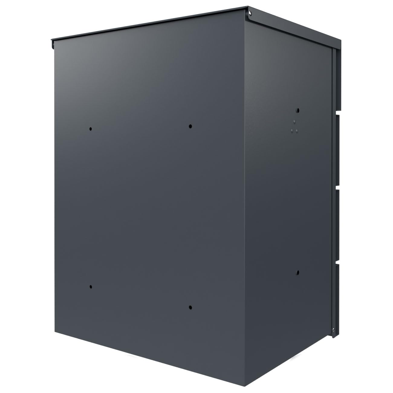 Boîte Aux Lettres Design - Montage En Saillie - Édition Kant - Elegance 4 Individuellement Avec Votre Nom Et Numéro De Maison (RAL 7016 Gris Anthracite