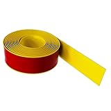 Rutschfester Belagstreifen, Hoopever 3 Meter×50mm Anti-Rutsch-Bodengriff, Treppenkante selbstklebende Gummistreifen, Sicherheitsstufen Vollgummi-Bordürenstreifen, Hochtraktions-Sicherheitsband (Gelb)