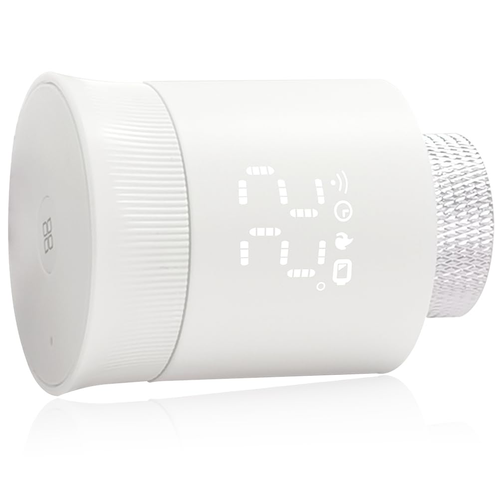 KETOTEK Cabezal Termostático Inteligente, Termostato Radiador Requiere Tuya Zigbee HUB, Programable Válvula Termostatica WiFi Controlado a Través de Tuya App/Smart Life, Alexa/Google Assistant