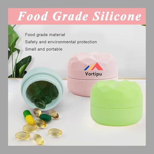 Image of Vortipu Silicone Snack Containers with Lids, Leakproof Reusable Food Storage Cups, BPA-Free Lunch Boxes for Kids & Adults, Travel & Picnic Use (Multi)