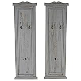 Contenu de la livraison: 2x patères / portemanteaux (sans décoration)