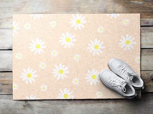 Tapis antidérapant et résistant de format 60x40cm motif fleurs - 3