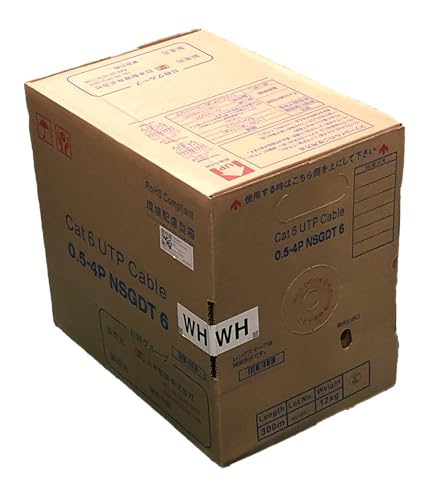 日本製線　CAT5e UTP 白　300m Amazon.co.jp: 日本製線 Cat5e LANケーブル（300m巻き） NSEDT
