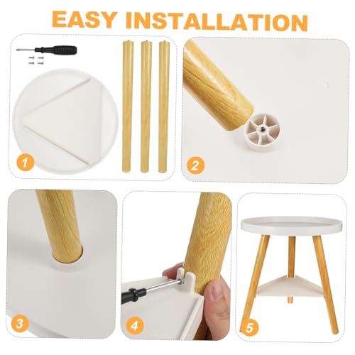 Table d'appoint double plateau 44 cm de hauteur gain de place