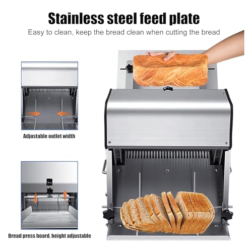 Cortadora eléctrica profesional de pan de acero inoxidable miniatura 4