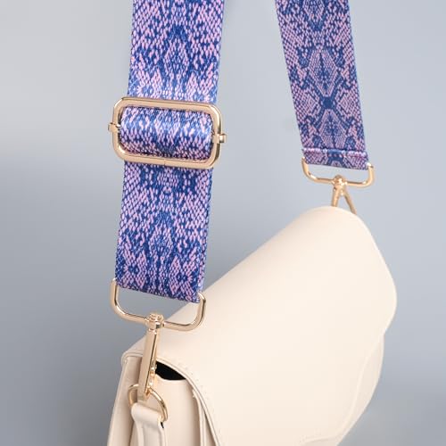 Image of chushui Colorful Pattern Purse Strap, Wide Crossbody Bag Strap Replacement | Change the look of your bag with a simple strap swap.